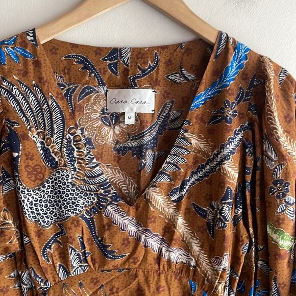 CARA CARA Millbrook Paisley-print Dress In Batik Brown - Picture 7 of 16